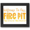Welcome to Our Firepit Stencil