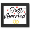 Just Married Stencil