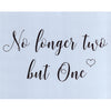 No Longer Two But One Stencil