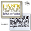 Patio Made for Grillin and Chillin Stencil