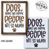 Dogs Make Me Happy Stencil