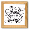 Eat Drink and Be Married Stencil