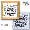 Eat Drink and Be Married Stencil