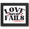 Love Never Fails Stencil