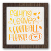 Falling Leaves and Football Please Stencil
