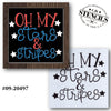 Oh My Stars and Stripes Stencil