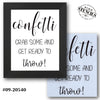 Confetti Stencil