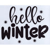 Hello Winter Stencil