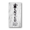 Enter If You Dare Stencil
