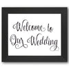 Welcome to Our Wedding Script Stencil