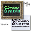 Welcome to Our Patio Stencil