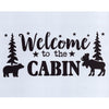 Welcome to the Cabin Moose & Bear Stencil