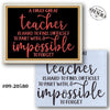 A Truly Great Teacher Stencil