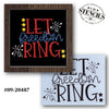 Let Freedom Ring Fireworks Stencil