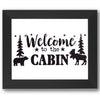 Welcome to the Cabin Moose & Bear Stencil