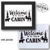 Welcome to the Cabin Moose & Bear Stencil