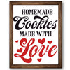 Cookies Made with Love Stencil