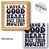 But This Mouth Stencil