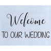 Welcome to Our Wedding Stencil