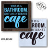 This is a Bathroom Stencil