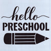 Hello Preschool Stencil