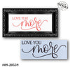 Love You More Script Stencil