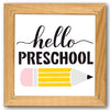 Hello Preschool Stencil
