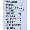 Halloween List Stencil
