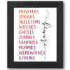 Halloween List Stencil