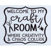 Welcome to My Craft Room Stencil