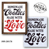 Cookies Made with Love Stencil