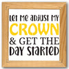 Adjust My Crown Stencil