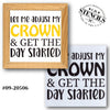 Adjust My Crown Stencil