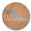 Hello December Stencil