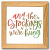 And the Stockings Were Hung Stencil