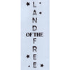 Land of the Free Stencil