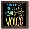 Teacher Voice Stencil