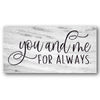 You and Me For Always Stencil