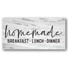 Homemade Breakfast Lunch Dinner Stencil