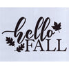 Hello Fall Leaves Stencil