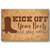 Kick Off Your Boots Stencil