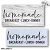 Homemade Breakfast Lunch Dinner Stencil