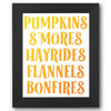 Pumpkins S'mores Hayrides Stencil