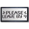 Convertibles: Please Leave By 9 Stencil