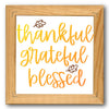 Thankful Grateful Blessed Leaves Stencil