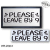 Convertibles: Please Leave By 9 Stencil