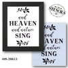 And Heaven and Nature Sing Stencil