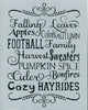 Autumn Subway Words