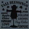 Fall Blessings Scarecrow Stencil