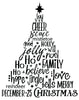 Christmas Word Tree